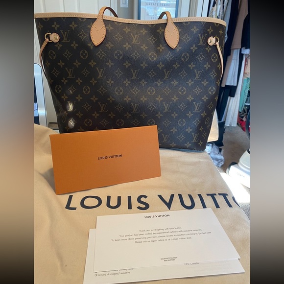 Louis Vuitton Neverfull GM, includes dust bag, papers and matching clutch - Picture 1 of 8